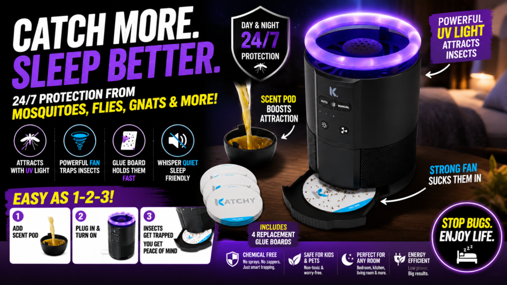 KATCHY Duo Review: The Indoor Insect Trap That Works Day and Night