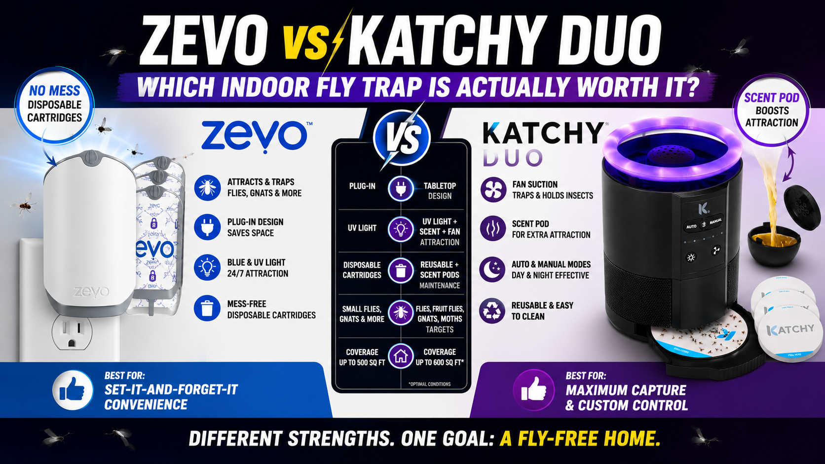 Zevo vs KATCHY Duo: Which Indoor Fly Trap Is Actually Worth It?