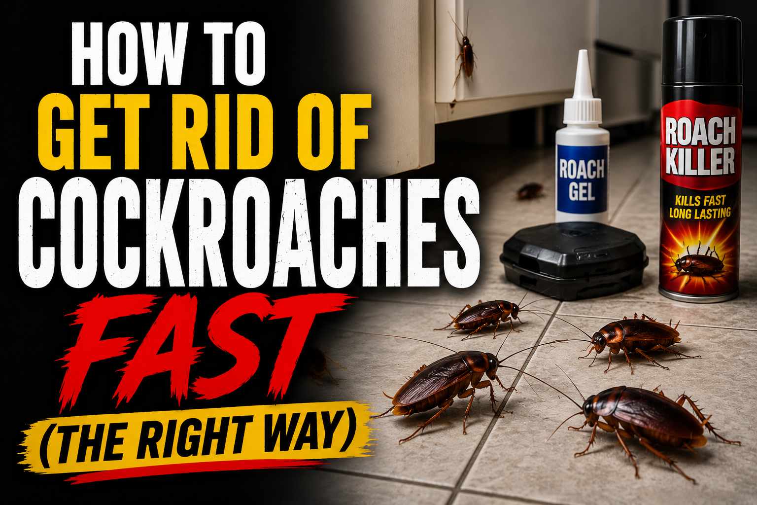 How to Get Rid of Cockroaches Fast (The Right Way)