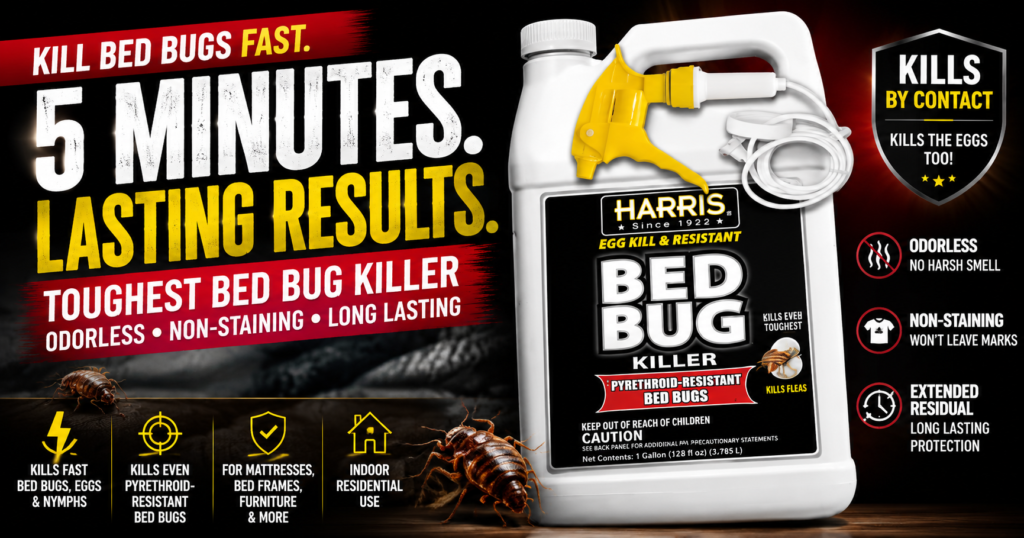 Harris Toughest Review: The Best Bed Bug Spray You Can Buy Without a License