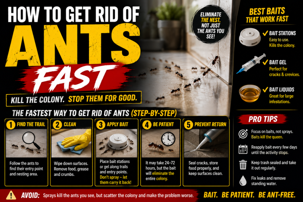 Getting Rid of Ants Fast: The Step-by-Step Guide That Works
