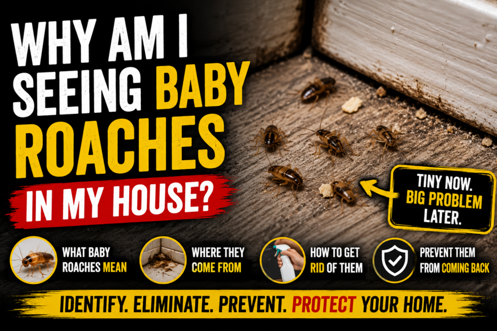 Why Am I Seeing Baby Roaches in My House?