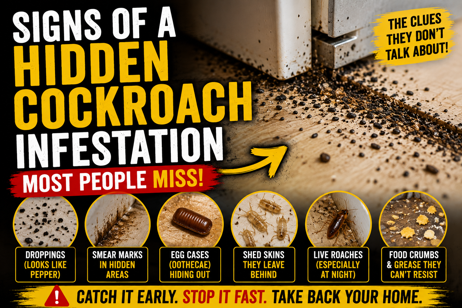 Signs of a Hidden Cockroach Infestation Most People Miss