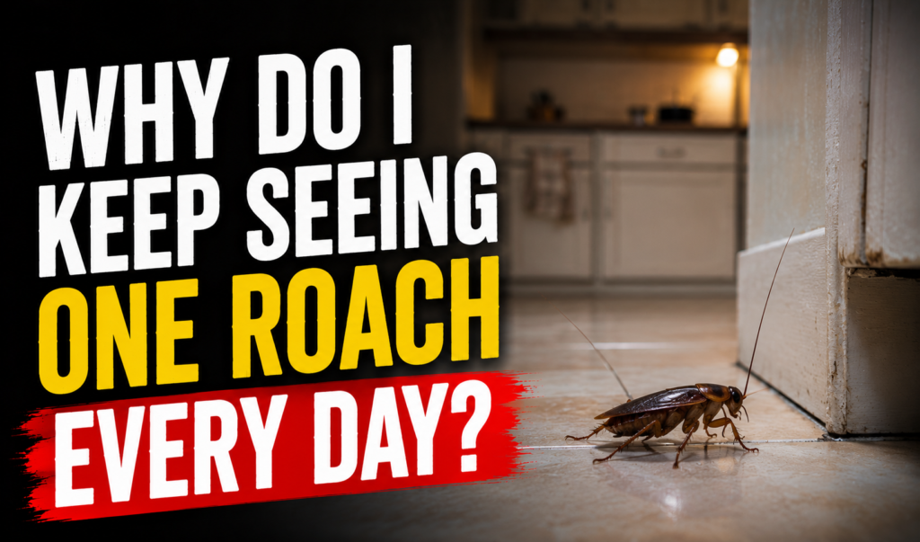 Why Am I Seeing One Roach Every Day?