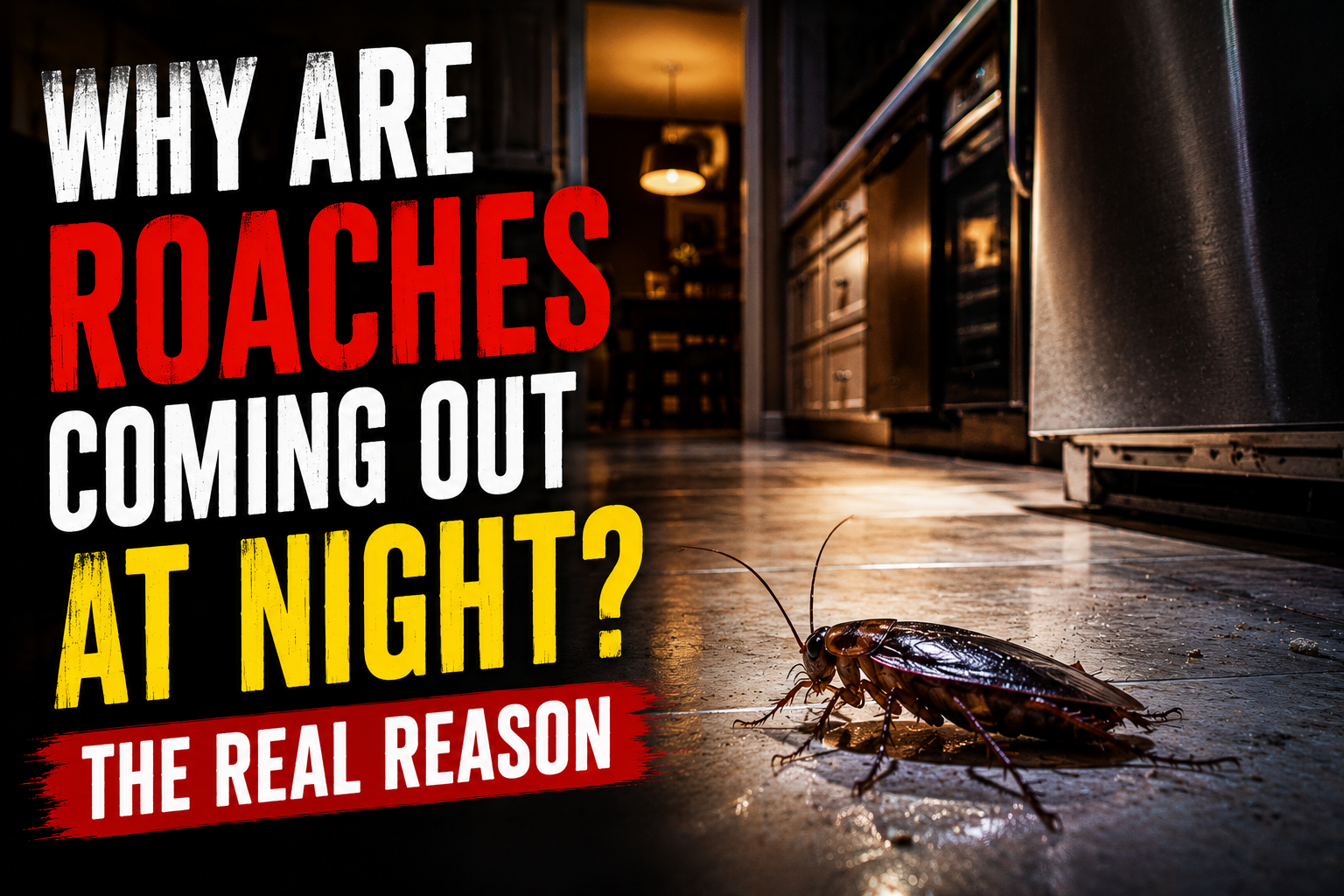 Why Are Roaches Coming Out at Night? The Real Reason
