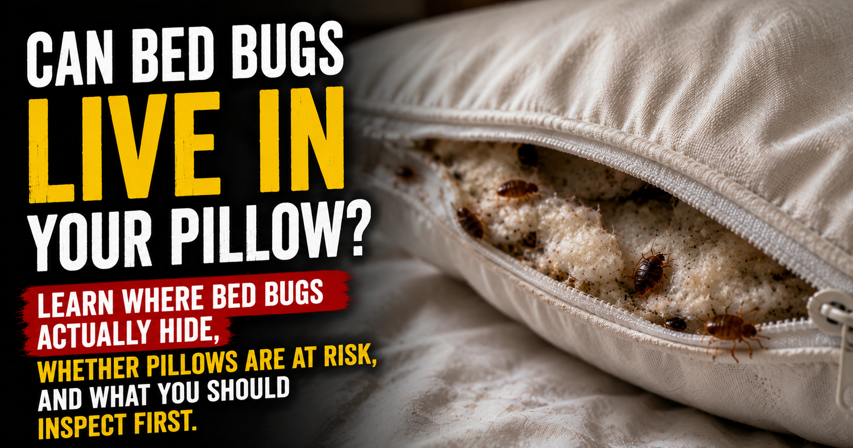 Can Bed Bugs Live in Pillows? Here’s the Truth