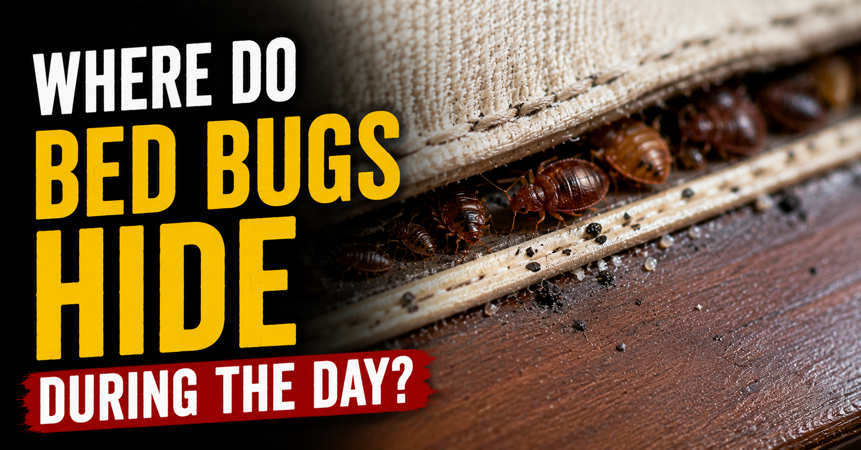 Where Do Bed Bugs Hide During the Day? Common Hiding Places