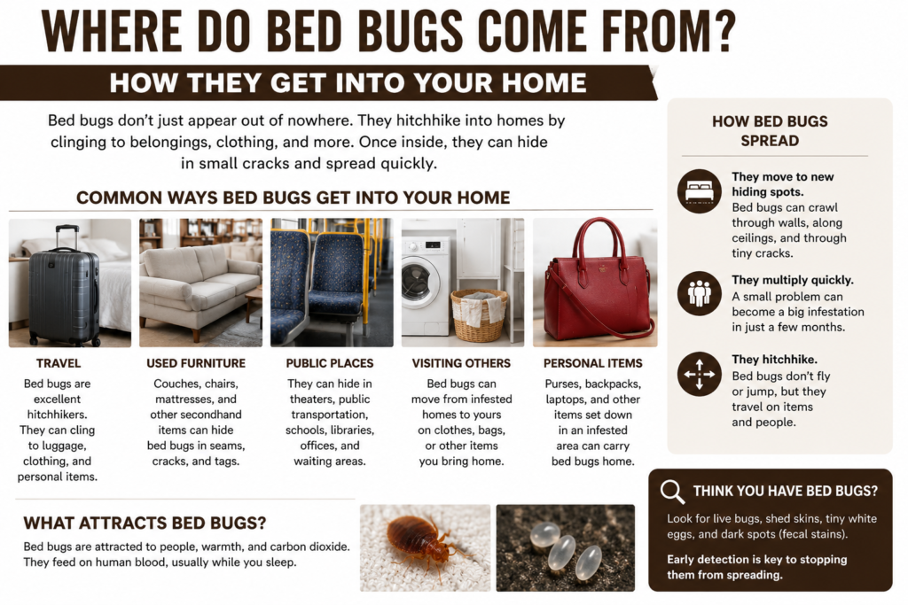 Where in the world do bed bugs come from?