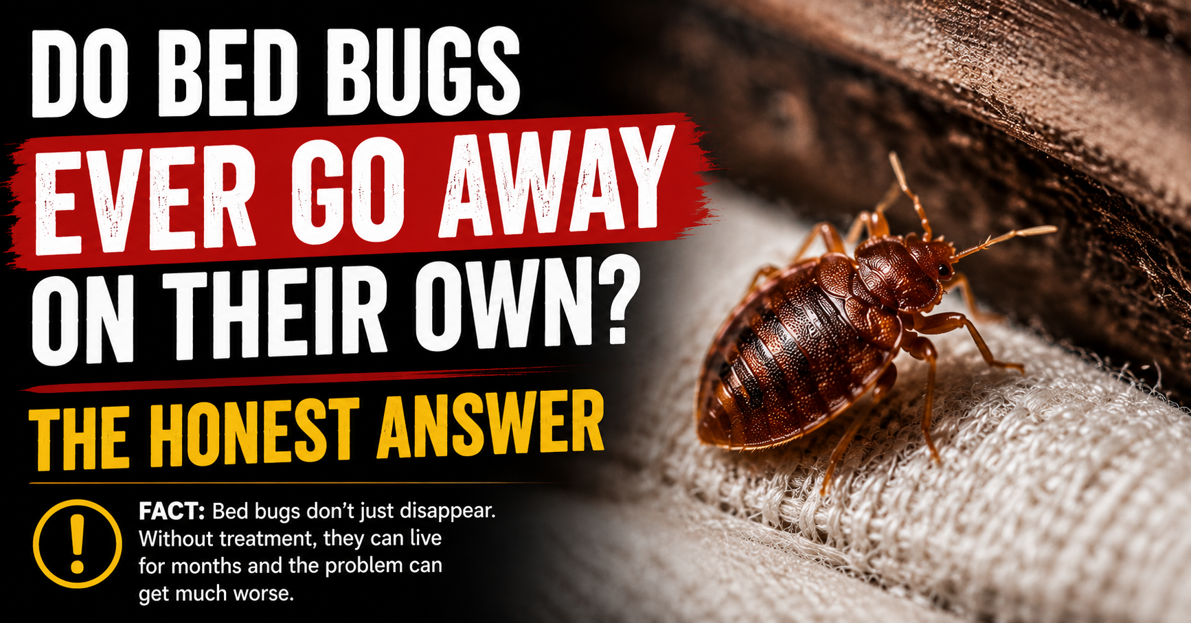Do Bed Bugs Ever Go Away on Their Own? The Honest Answer