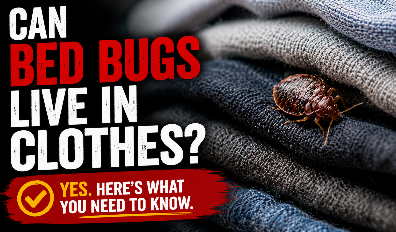 Can Bed Bugs Live in Clothes? What You Need to Know