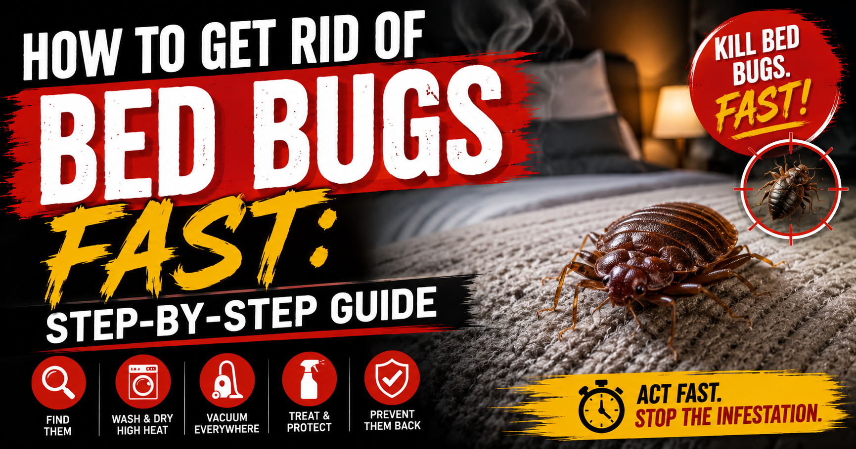 How to Get Rid of Bed Bugs Fast: Step-by-Step Guide