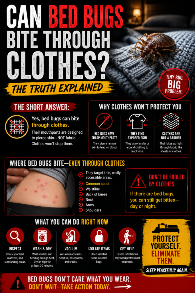 Can Bed Bugs Bite Through Clothes? The Truth Explained