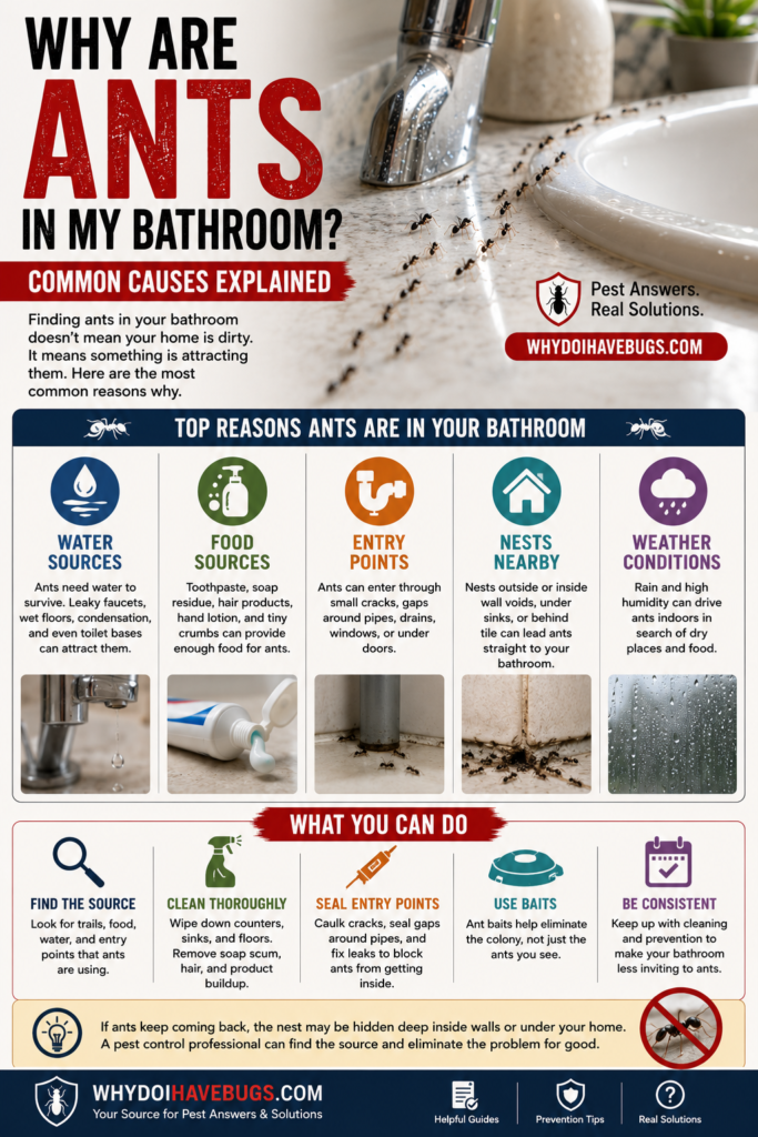 Why Are Ants in My Bathroom? Common Causes Explained