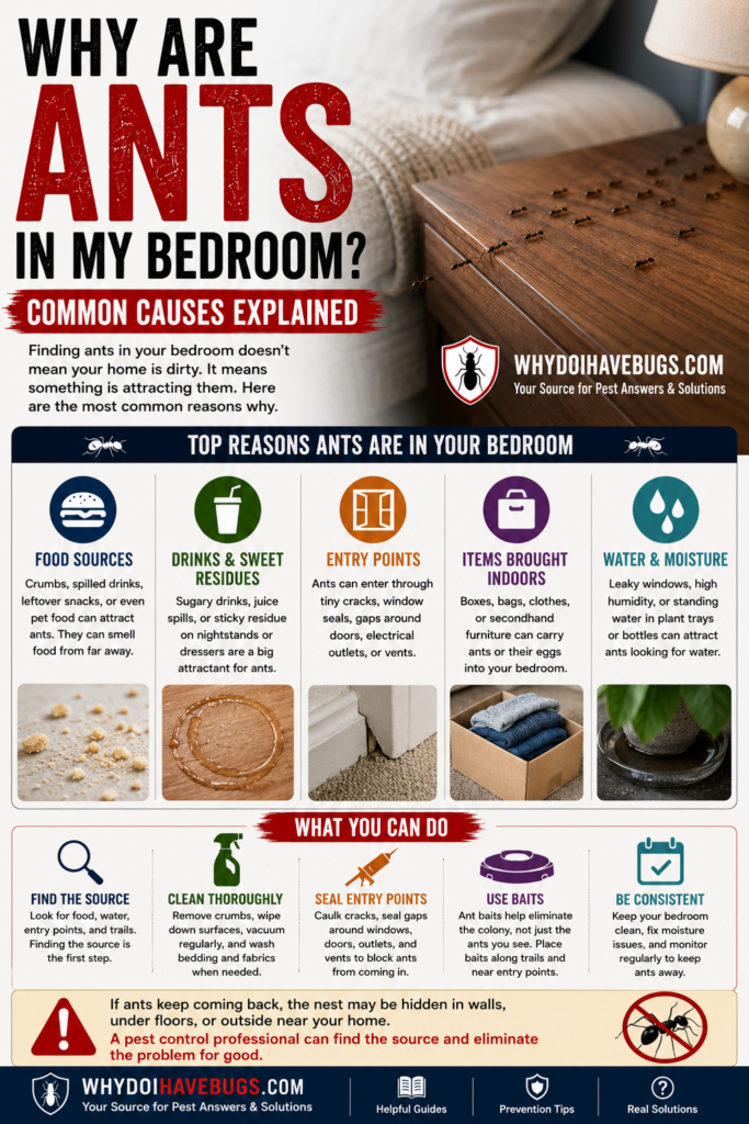Why Are Ants in My Bedroom? Common Causes Explained