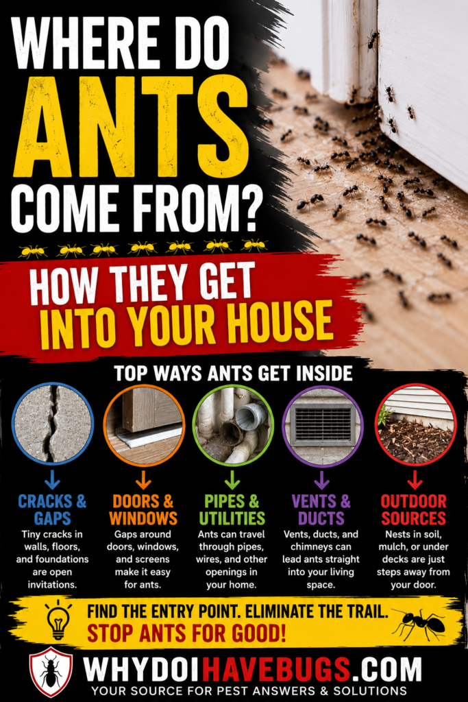 Where Do Ants Come From? How They Get Into Your House
