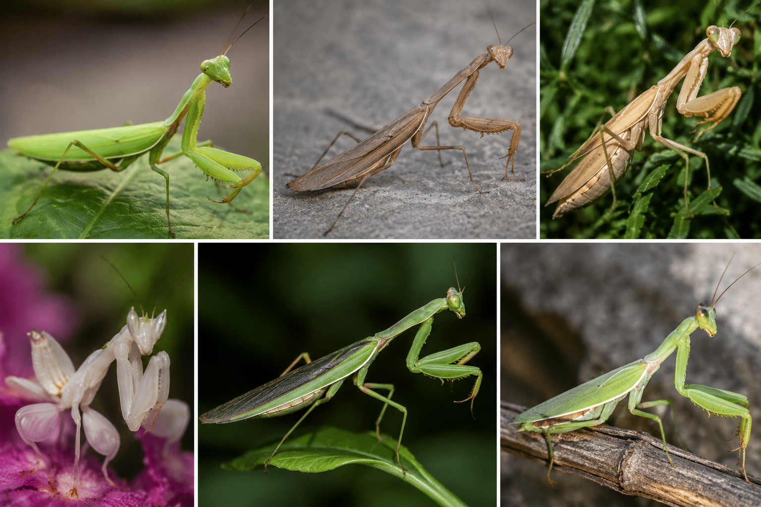 Types of praying mantis