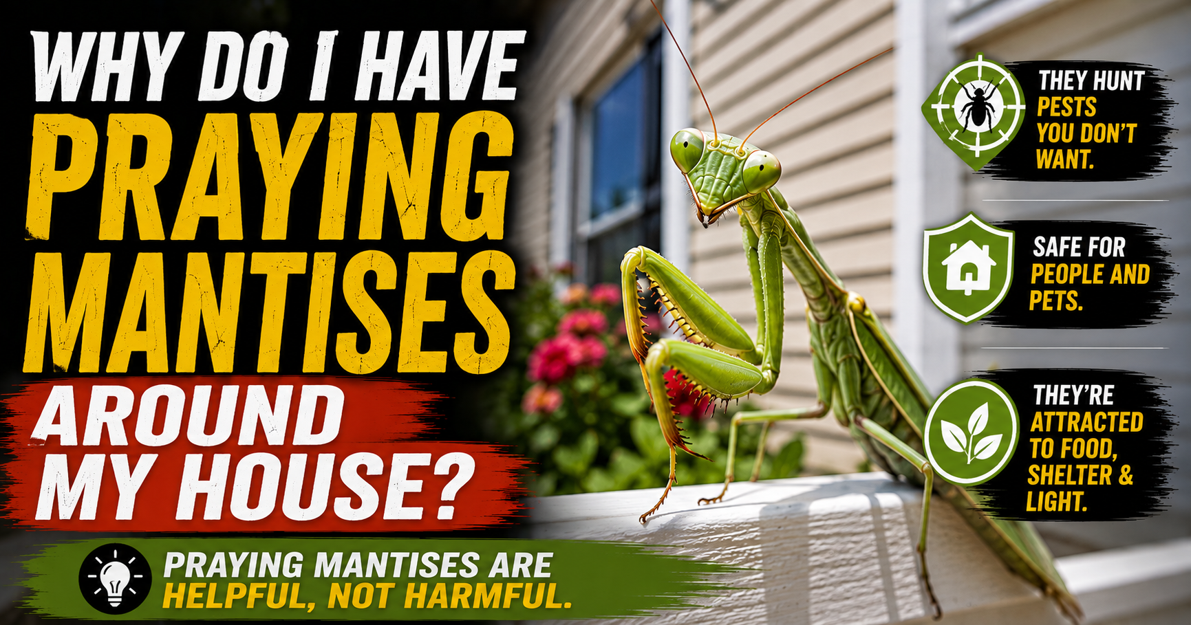 Why Do I Have Praying Mantises Around My House?