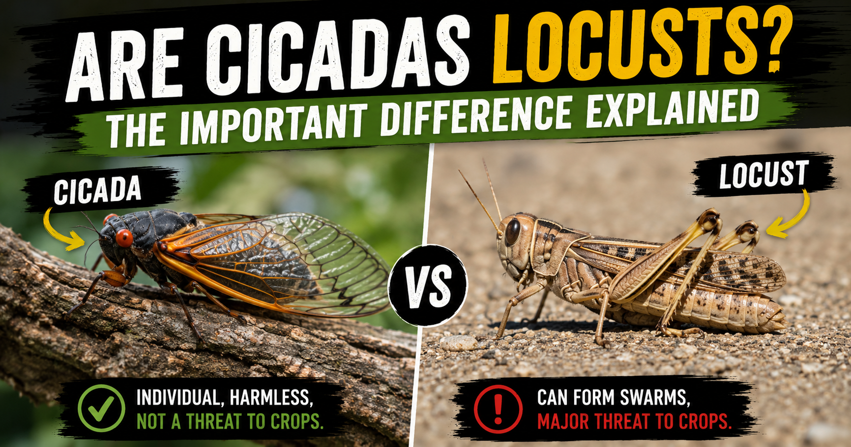 Are Cicadas Locusts? The Important Difference Explained