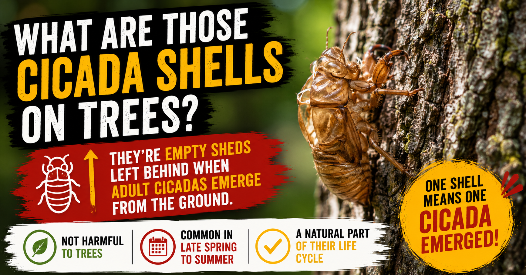What Are Those Cicada Shells on Trees?